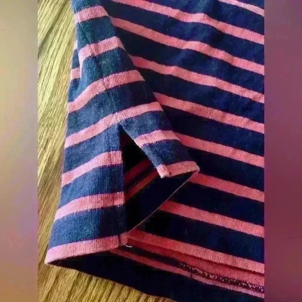 J. Crew | Nautical Striped Button Shoulder Top - Small